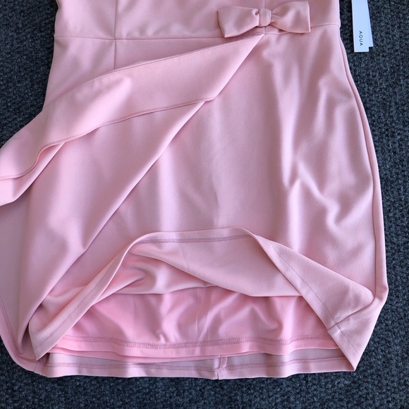 AQUA bow strapless mini dress size XL - Picture 8 of 14